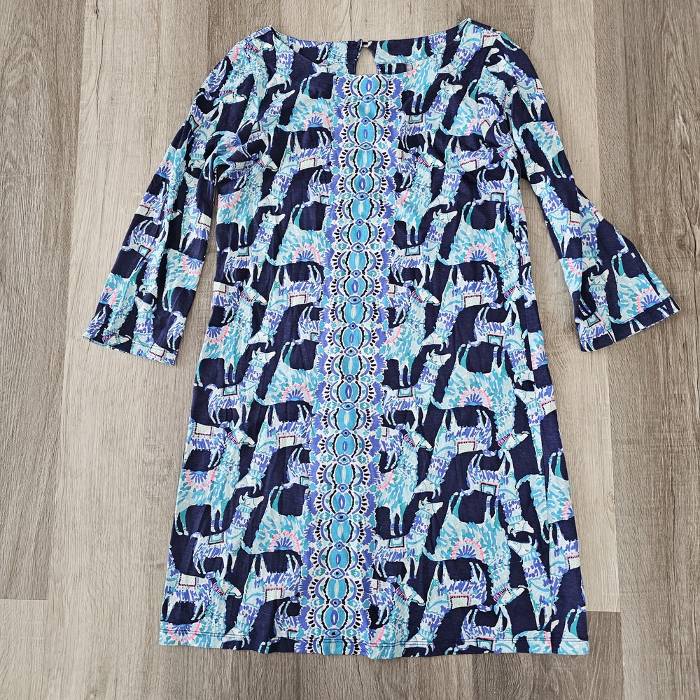 Lilly Pultizer Llama Printed Cotton Dress